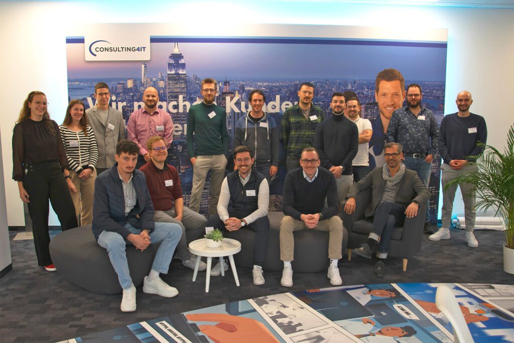 Teilnehmer und Verantwortliche des ITIL-Trainings in der Consulting4IT Academy.